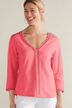 Sale Soft Surroundings Zoey Tee SunkistCoral